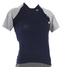 Velocio Recon Short Sleeve Cycling Jersey Women SMALL Blue/Grey Road Bike Gravel