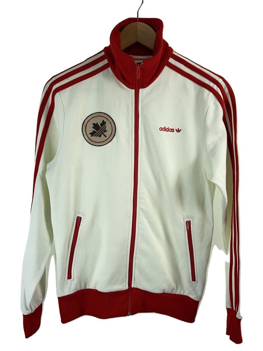 adidas Zip Hoodie S Cotton WHT 00s Track Jacket Flag Tag