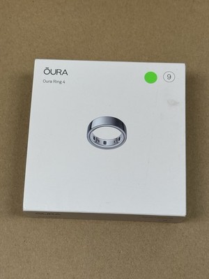 Oura Ring Gen 4 Size 9 SILVER Activity Tracker IN ORIGINAL BOX