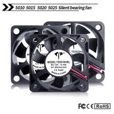 5020 Fan 5cm 50mm x 50mm x 20mm Mini Square Brushless Cooling Fan DC 5V 12V 24V