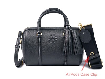 Tory Burch Thea Black Leather Mini Satchel Crossbody Tory Burch Thea Black Leather Mini Satchel Crossbody