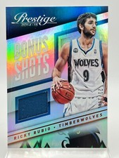 Ricky Rubio Prestige 2014-15 Bonus Shots Basketball Game Worn Materials #49