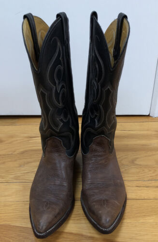 NOCONA Boots Brown Black Size 9 1/2 D