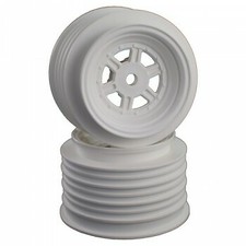 DE Racing Gambler Rear Wheels Late Model MWM Street Stock 12mm Hex AE -TLR WHITE