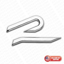 Vw Golf R Mk8 Lettering Chrome Tailgate Rear Logo Badge Nameplate Emblem Sport