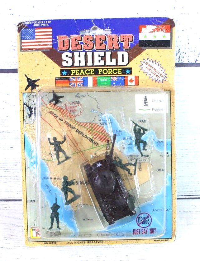 Vintage Army Desert Shield Peace Force  Playset