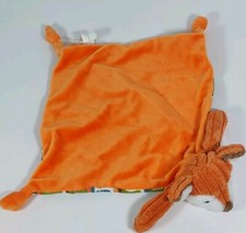 Maison Chic Baby Fox Woodland Lovey Security Blanket Textured Geometric Knotted