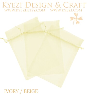 50/100/150/200 Drawstring Organza Bag Jewelry Pouch Wedding Party Favor Gift Bag