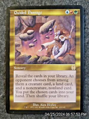 1x Guided Passage -NM - Apocalypse - NEVER PLAYED MAGIC mtg CARD