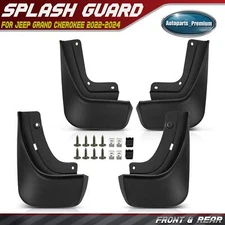 4x Front & Rear Mud Flaps Splash Guards Fender for Jeep Grand Cherokee 2022-2024