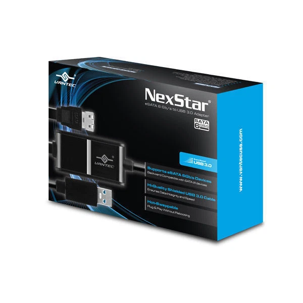 Vantec CB-ESATAU3-6 NexStar eSATA 6Gb/s to USB 3.0 Adapter - Image 4 of 4