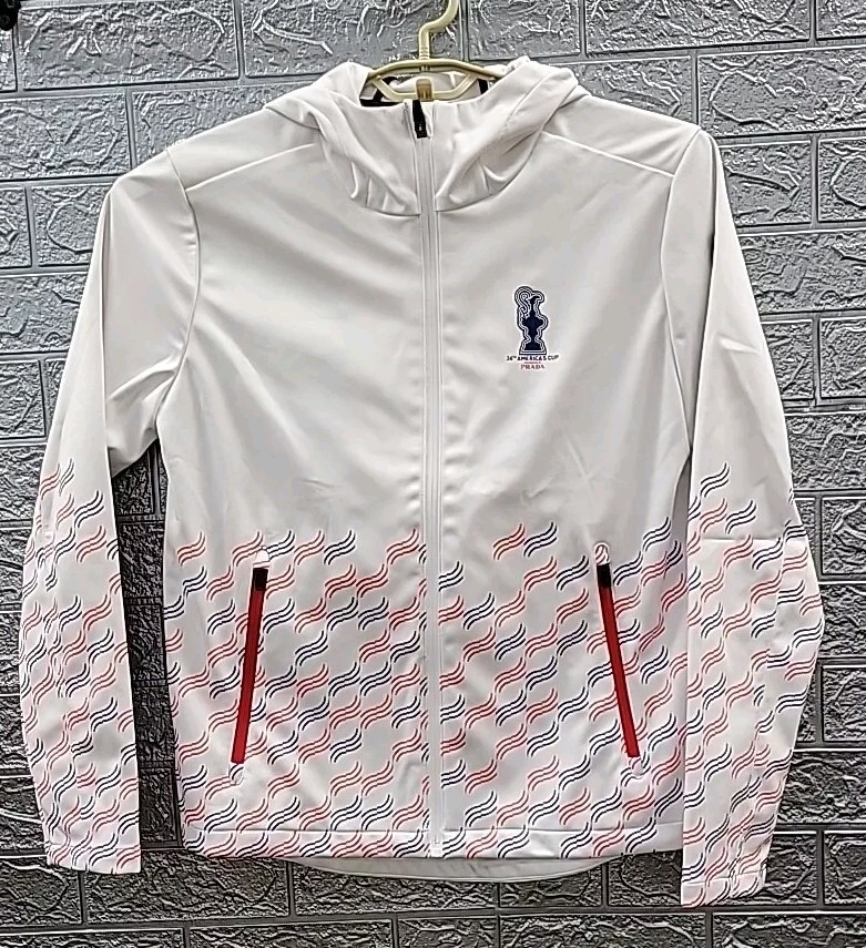 New North Sails Prada X San Diego Full Zip Jacket White Size