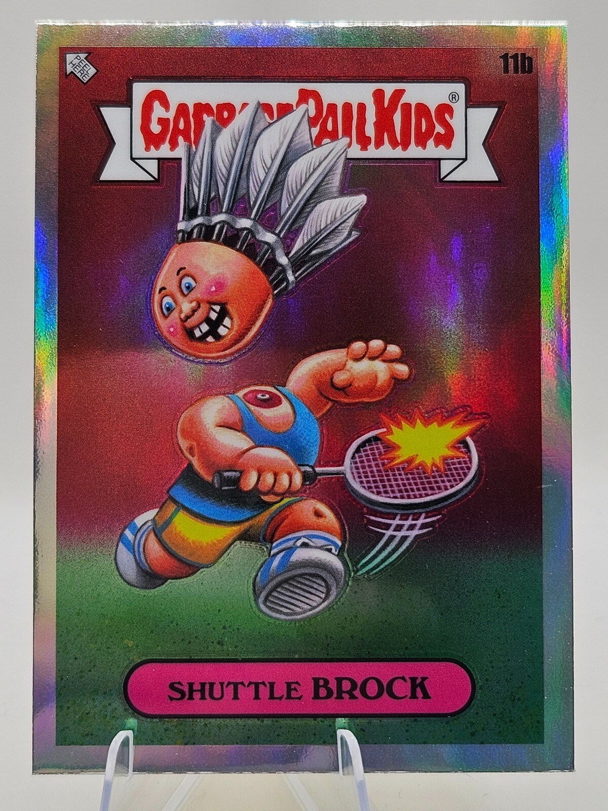 2024 Topps Chrome Garbage Pail Kids GPK Shuttle Brock Refractor #11b