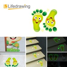 Smilegreen Foot Stickers Luminescent Kids home Nursery D co Slip Preventio Arrow