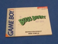 Notice seul Nintendo GameBoy Game Boy bugs bunny fah