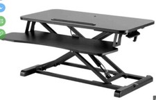 STAND UP DESK - Artiss Standing Desk Riser Height Adjustable Black 80CM