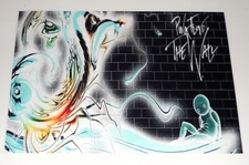 Large Pink Floyd The Wall INVERT promo 1981 Movie Gerald Scarfe Art 19"x13" RARE