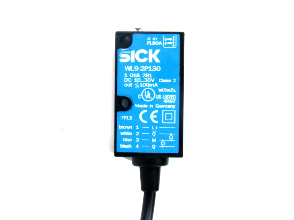 Sick WL9-2P130 Photoelectric Sensor, Retro-Reflective, 0 m...4 m Sensing Range - Image 3 of 4
