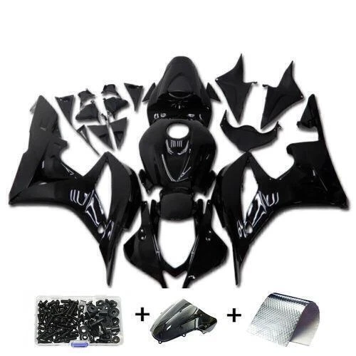 Kit de carenado ABS negro brillante para inyección FK apto para HONDA 2007-2008 CBR 600RR m069 Foto 2 de 4