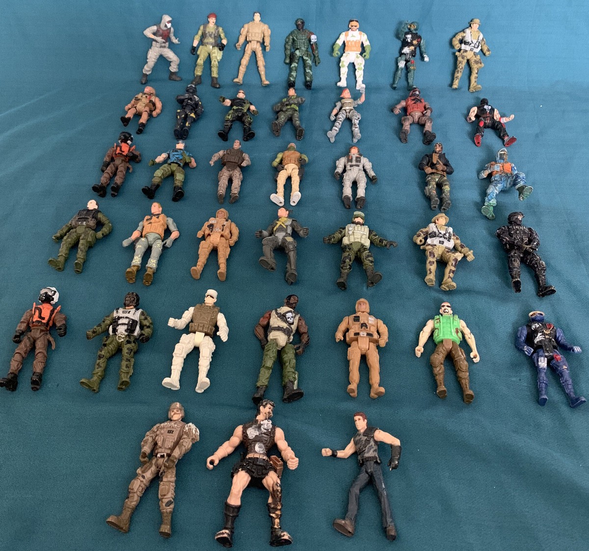 【未開封】1990年 THE CORPS！3-MEN Lanard/ GIジョー Vintage Lanard The Corp Figure Lot of 3 Articulated G.I Joe