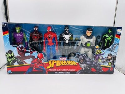 Marvel SpiderMan Action Figure 6 Pack Titan Hero Spider-Man