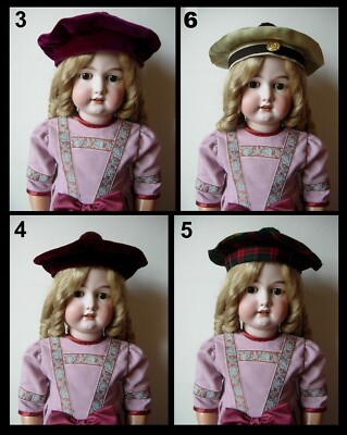 Chapeau Pour Poupée Ancienne - Style Jumeau, SFBJ, Kestner, Halbig - Neuf