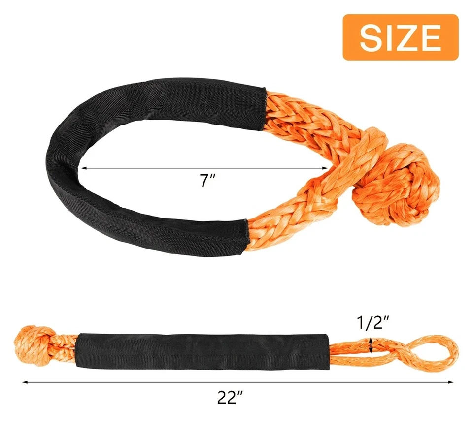 1/2”Synthetic Soft Shackle Recovery 55000lbs Breaking Strength Towing Shackles*1 - Image 2 of 4