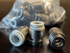 SMC VVQ4000-50B-C10 ONE TOUCH FITTING 10MM  STAINLESS LOT OF 22 PIECES