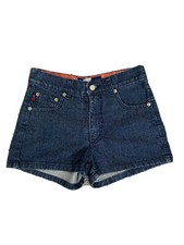 COOGI AUSTRALIA HIGH WAIST DENIM SHORTS, Size 28 Fits Like A 0