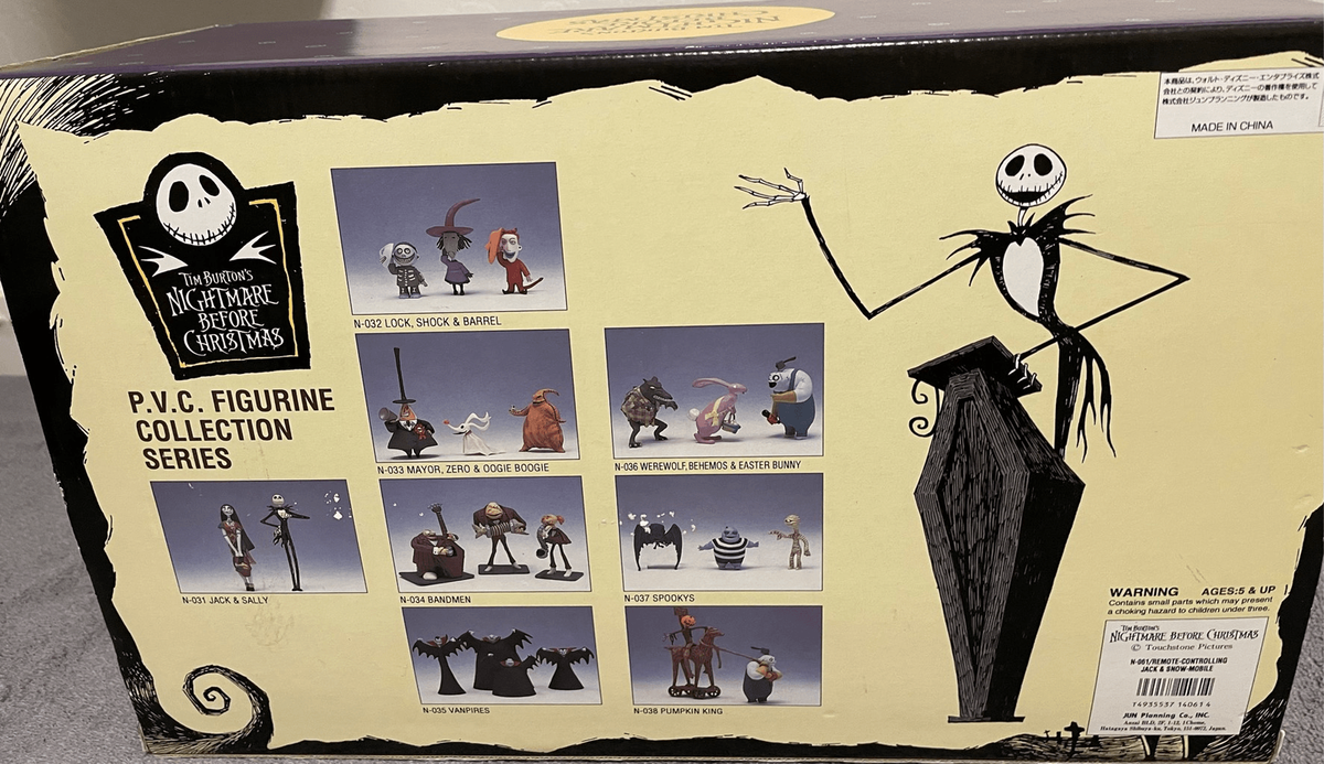 ナイトメア・ビフォア・クリスマス Jack リモコンスノーモービル ラジコン Nightmare Before Christmas Remote Control Jack Snow Mobile Jun