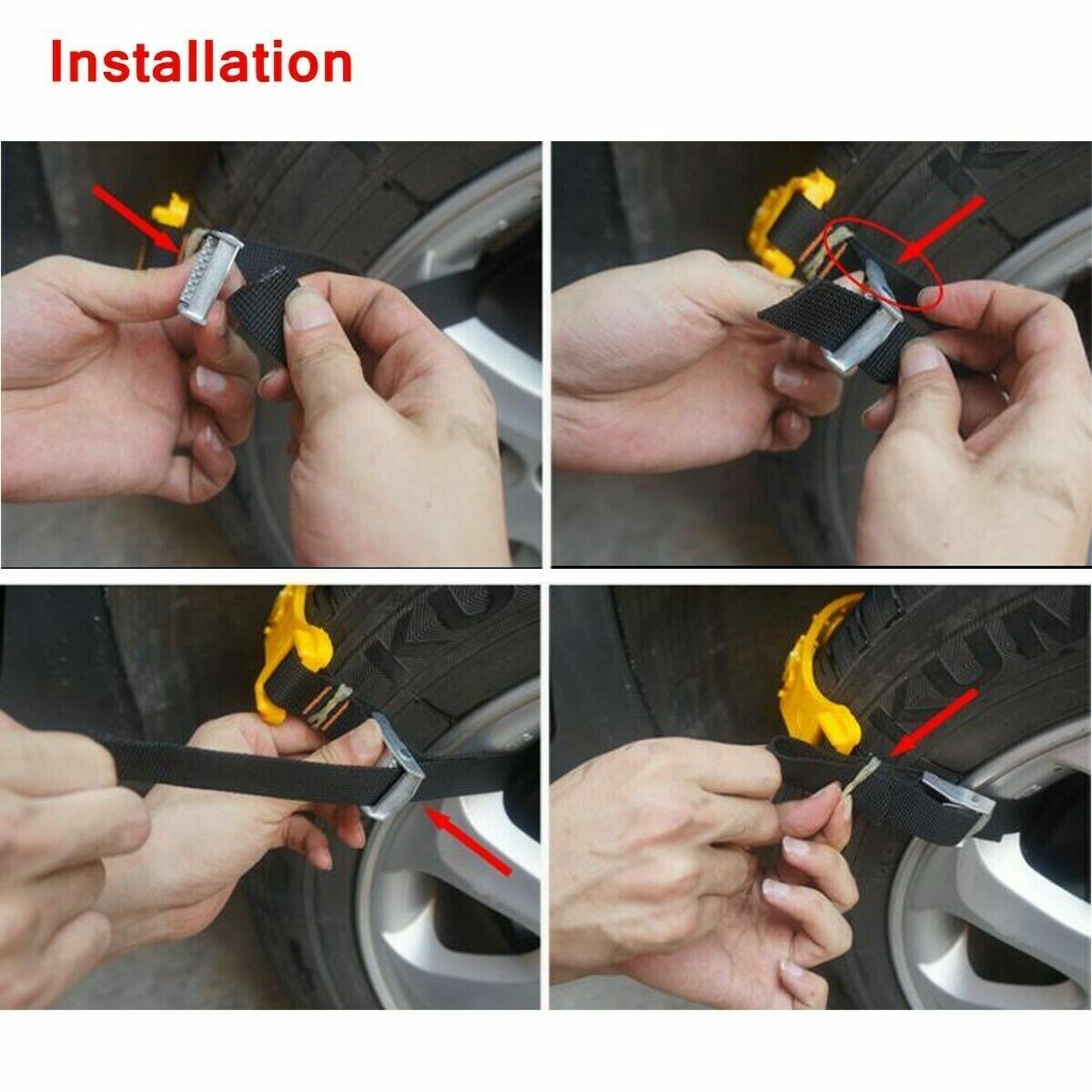 WYRIAZA Catene Neve Auto Universali - Facili da Montare SUV 165–265MM R15–R19 6 Pezzi non WYRIAZA Catene Neve Auto Universali - Facili da Montare SUV 165–265MM R15–R19 6 Pezzi non