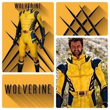 Kids WOLVERINE Costume Complete Suit From New DEADPOOL 3 Movie Halloween Party