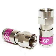 PCT-TRS-6P COAXIAL RG6 Fittings Plenum F connector CMP RATED COAXIAL CONNECTOR