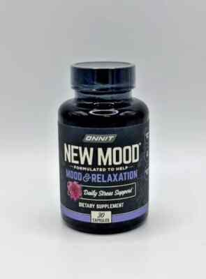 Onnit New Mood Daily Stress Support Mood Relaxation 30 Caps FREE SHIPPING! 10/25