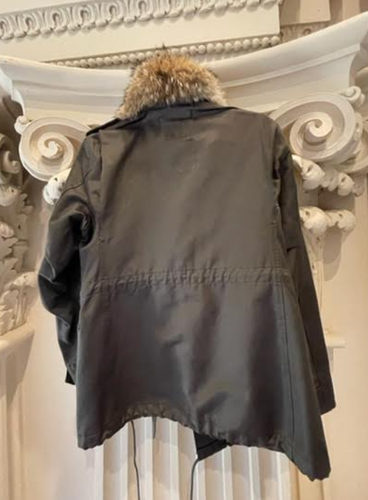 ZUCCA Fur Trimming Field Jacket Size Small - Picture 2 of 2