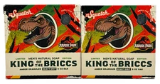 Dr. Squatch Soap King of the Briccs Jurassic Park LIMITED EDITION 5 oz Bar Grit