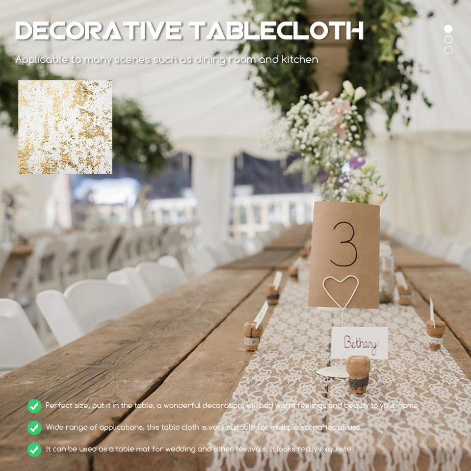  Tischläufer Braut Tischfahne Im Französischen Stil Party-Tischdecke - Bild 3 von 4