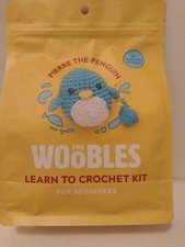 The Woobles Learn to Crochet Kit Easy Beginner Pierre the Penguin NEW In Pouch