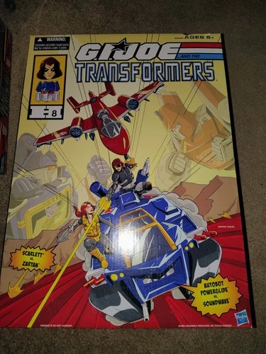 GI Joe and the Transformers 8 Scarlett, Zartan, Powerglide, Soundwave SDCC MISB