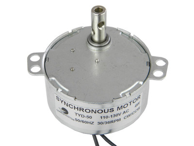 TYD-50 Small Electric Motor 110-130V 33-39RPM CW/CCW AC Synchronous Geared Moto