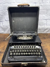 Vintage LC Smith & Corona Typewriter W/ Case Tested & Working Antique 