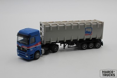 Herpa MB Actros MP1 LH Bulkcontainer-Sattelzug ''Bay Logistik'' 1:87 /H25803
