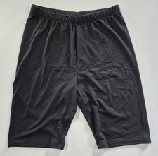 Zenana Black Biker Shorts In Size Medium