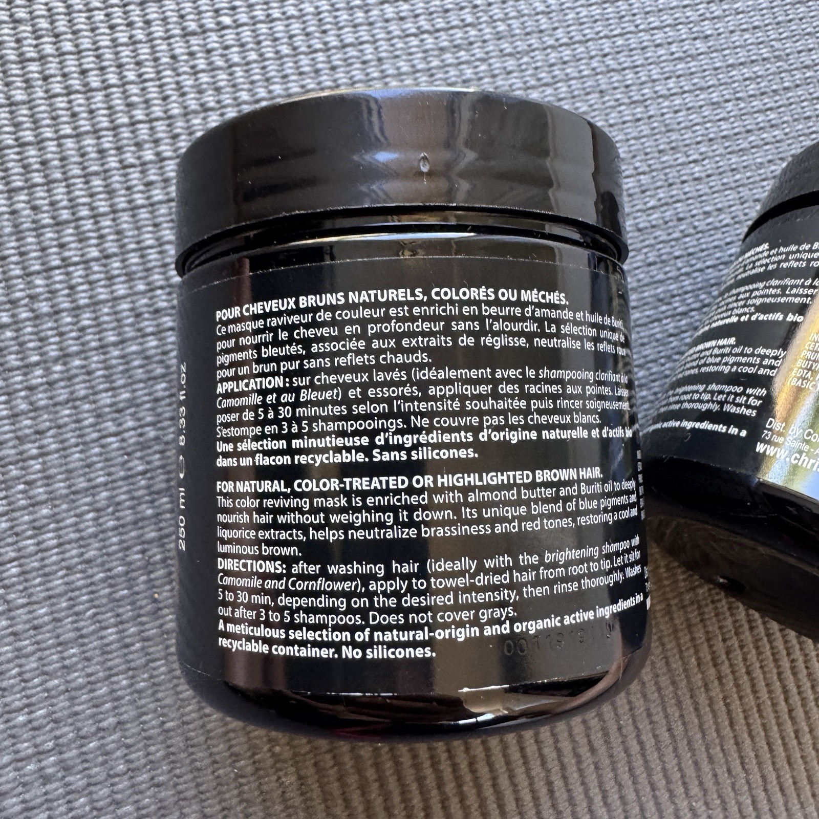 Lot of 2 Christophe Robin Shade Variation Mask ASH BROWN