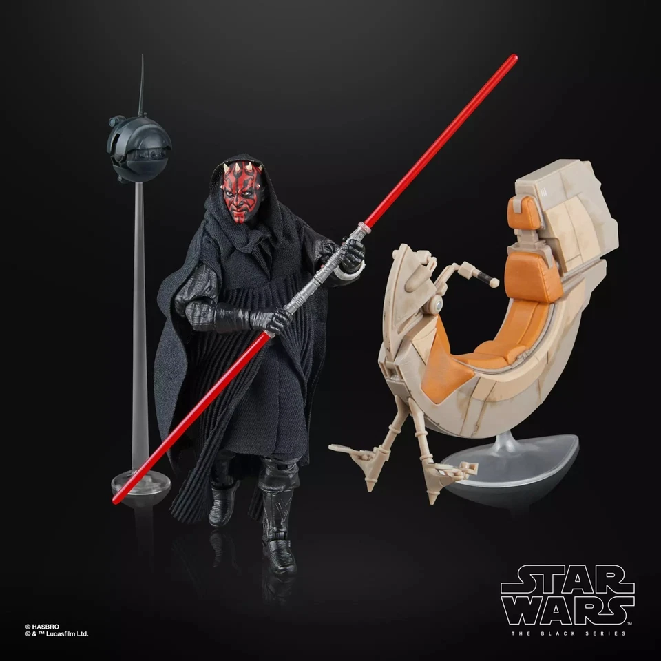 Hasbro Star Wars The Black Series Darth Maul & Sith Speeder New In Box - Image 2 of 4
