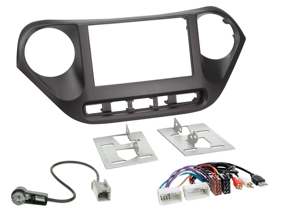 JVC MP3 USB 2DIN DAB Bluetooth CD Autoradio für Hyundai i10 ab 2013 AUX USB - Bild 3 von 4