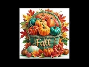 5D Diamond painting Fall basket Full round drill 25cm x 25cm