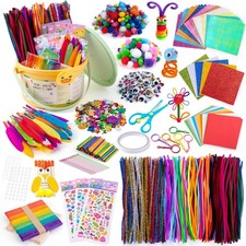 Sundaymot Kids Arts and Crafts Set 2000 Piece DIY Craft Supplies Kit