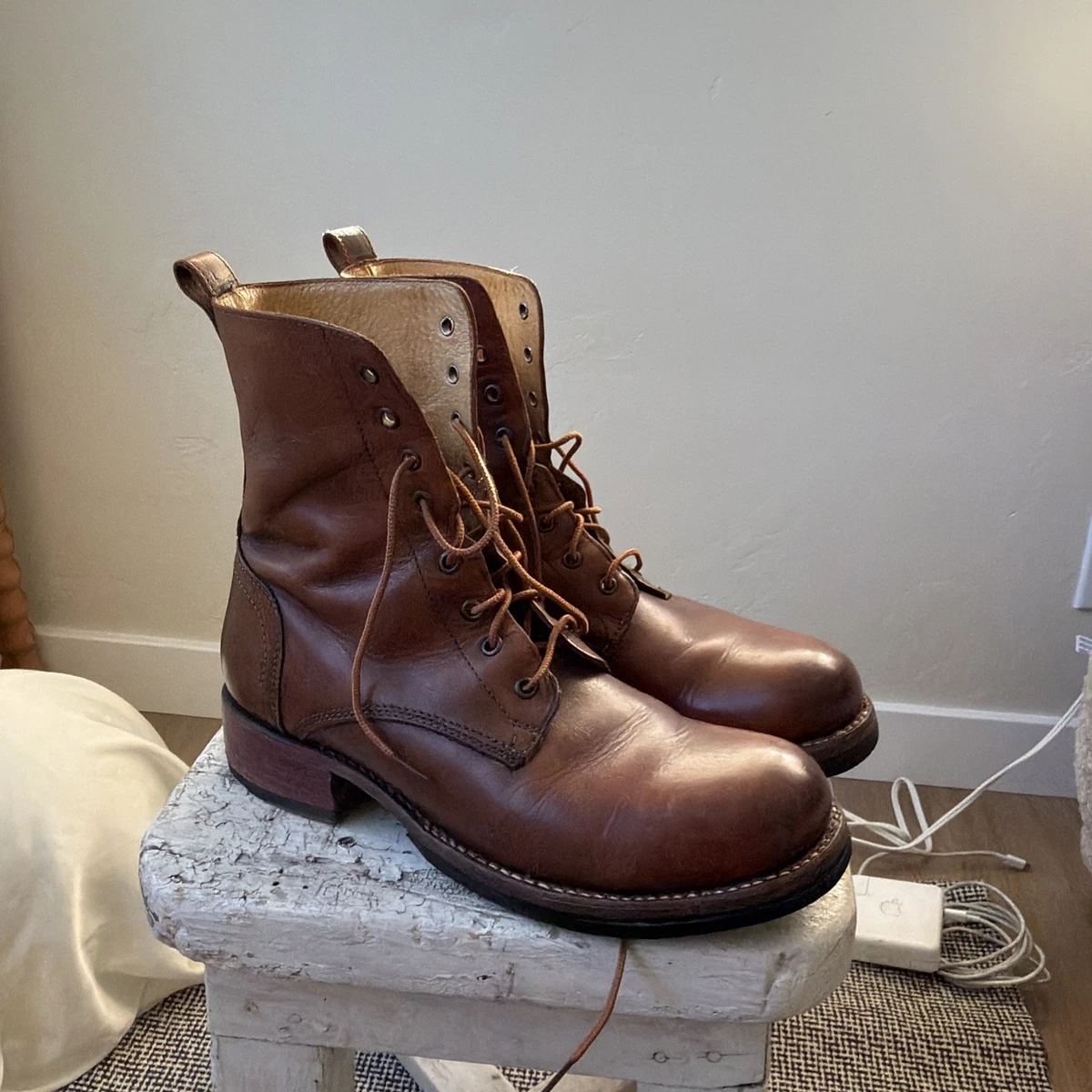 vintage frye lace up boots products for sale | eBay