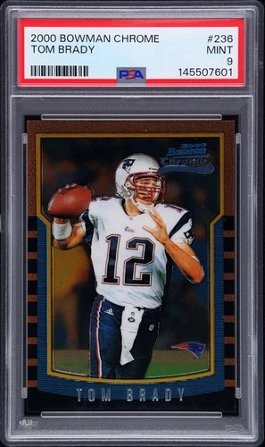 2000 Bowman Chrome Tom Brady 236 PSA 9